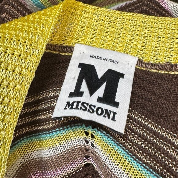 M Missoni Cardigan Classic Zig Zag Pattern Size 46IT (US 10) - Picture 3 of 6